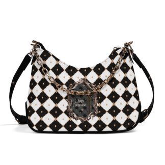 <span class="stc" style="color:#b0e2d7">Chain Shoulder Bag</span><br>チェーンショルダーバッグ<br><span class="stb">(ロイヤルチェック : ブラック)</span>