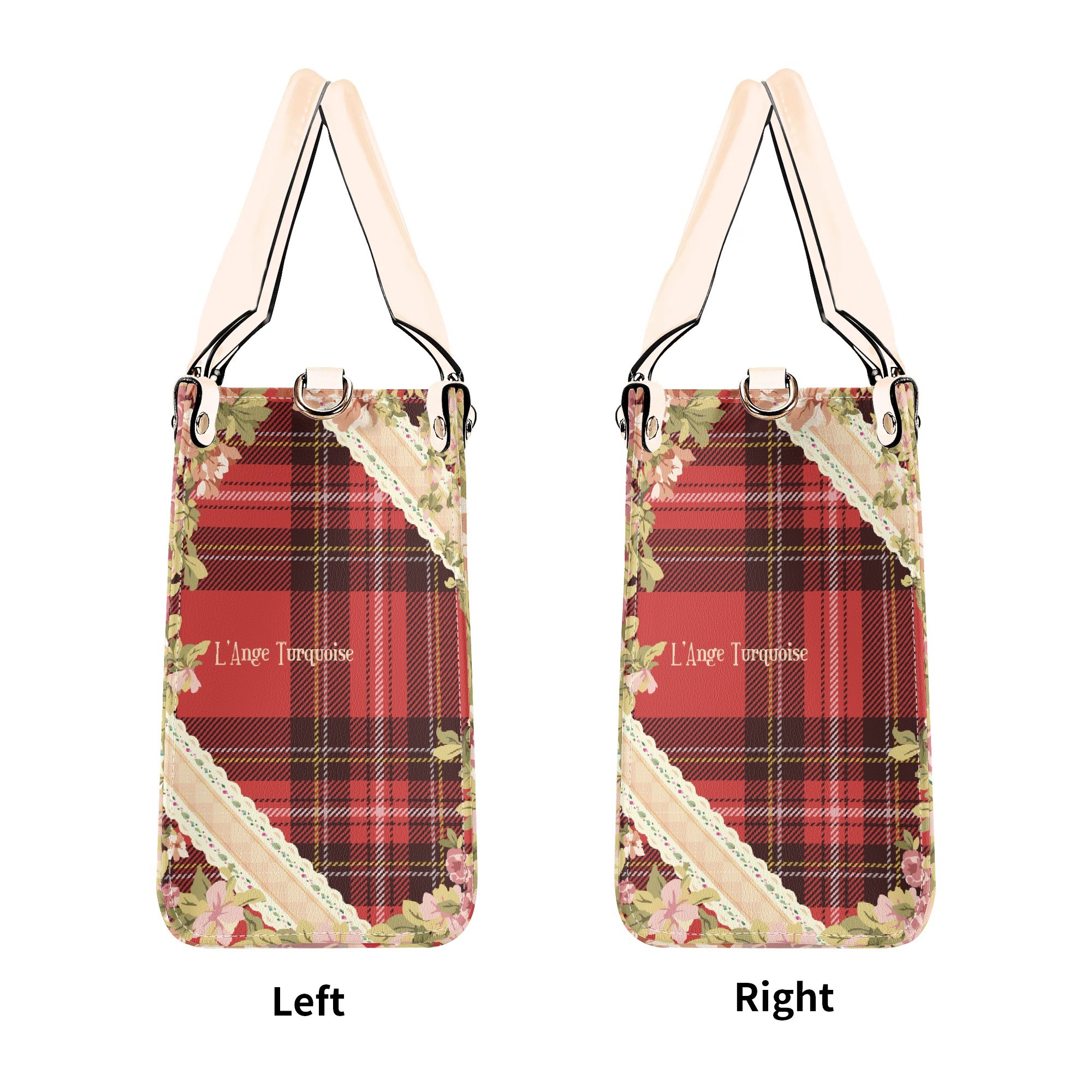 <span class="stc" style="color:#b0e2d7">Hand Bag</span><br>ハンドバッグ<br><span class="stb">(ギンガムチェック:レッド)</span> - 画像 (4)