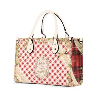 <span class="stc" style="color:#b0e2d7">Hand Bag</span><br>ハンドバッグ<br><span class="stb">(ギンガムチェック:レッド)</span>