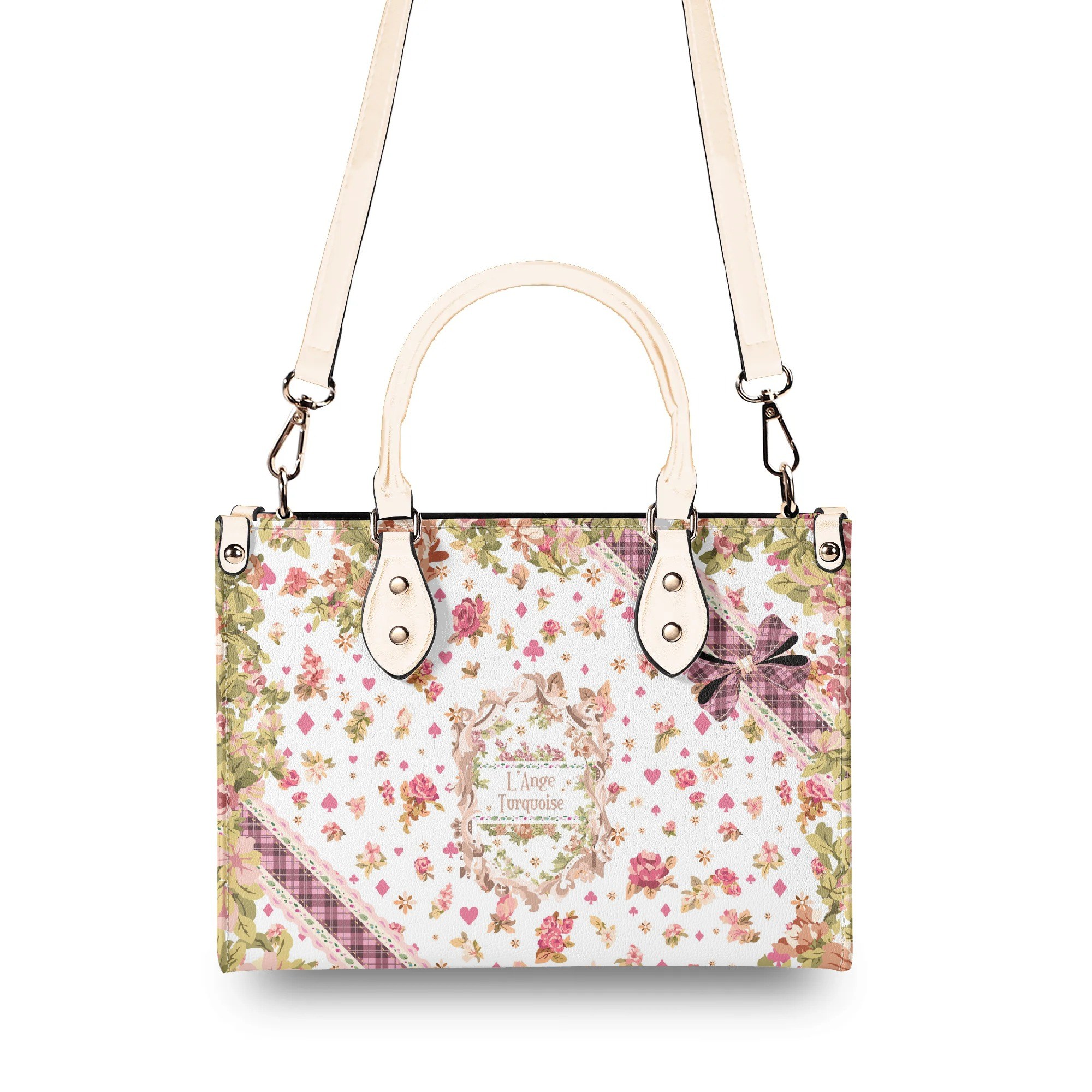 <span class="stc" style="color:#b0e2d7">Hand Bag</span><br>ハンドバッグ<br><span class="stb">(ローズマジック : ホワイト)</span> - 画像 (3)