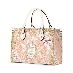 <span class="stc" style="color:#b0e2d7">Hand Bag</span><br>ハンドバッグ<br><span class="stb">(フローラル : ピンクベージュ)</span>