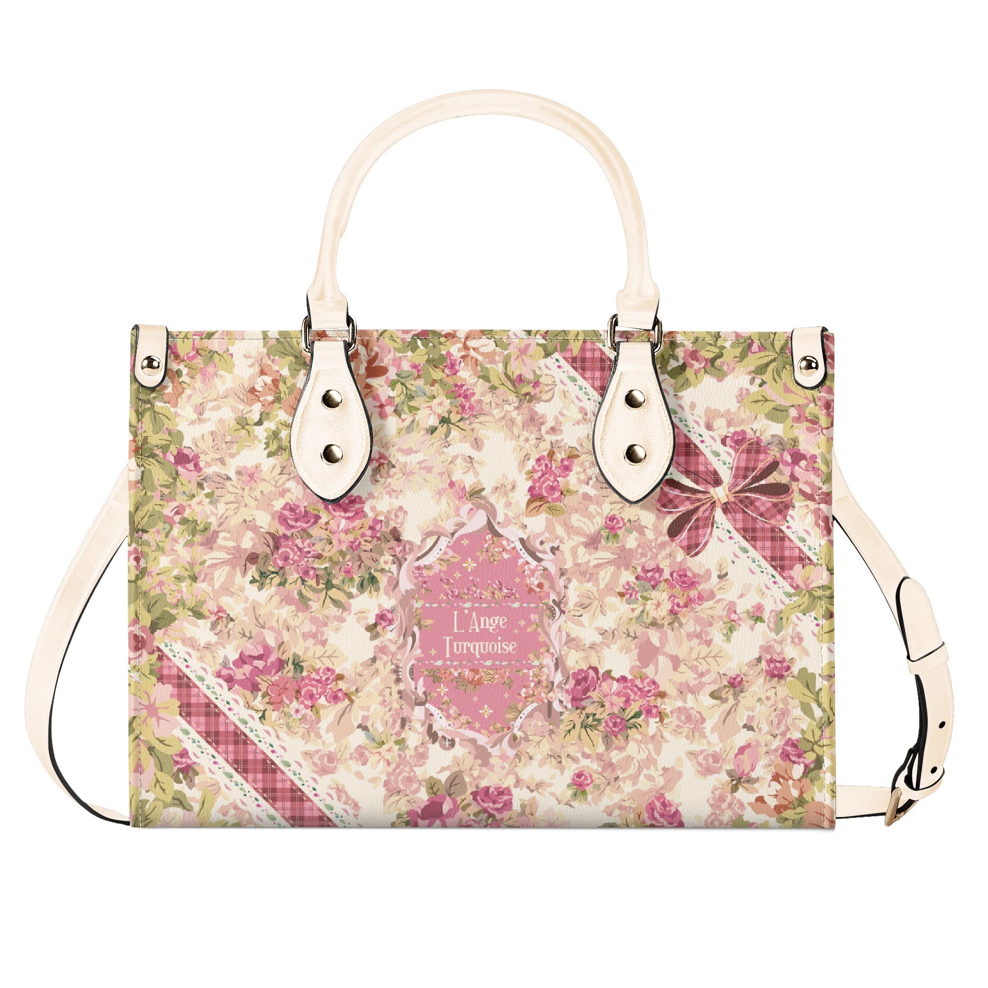 <span class="stc" style="color:#b0e2d7">Hand Bag</span><br>ハンドバッグ<br><span class="stb">(ブーケ : ピンクベージュ)</span> - 画像 (2)