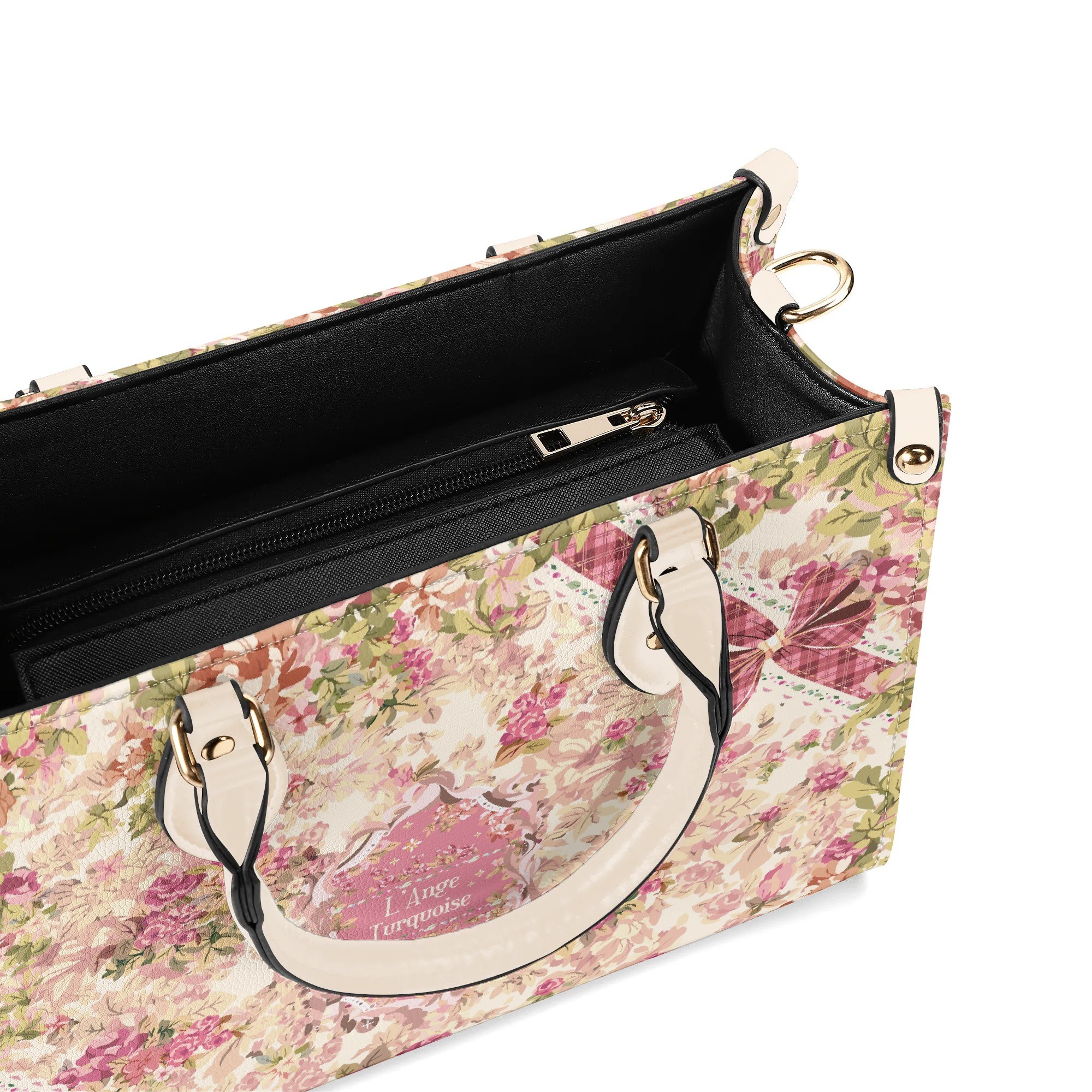 <span class="stc" style="color:#b0e2d7">Hand Bag</span><br>ハンドバッグ<br><span class="stb">(ブーケ : ピンクベージュ)</span> - 画像 (6)