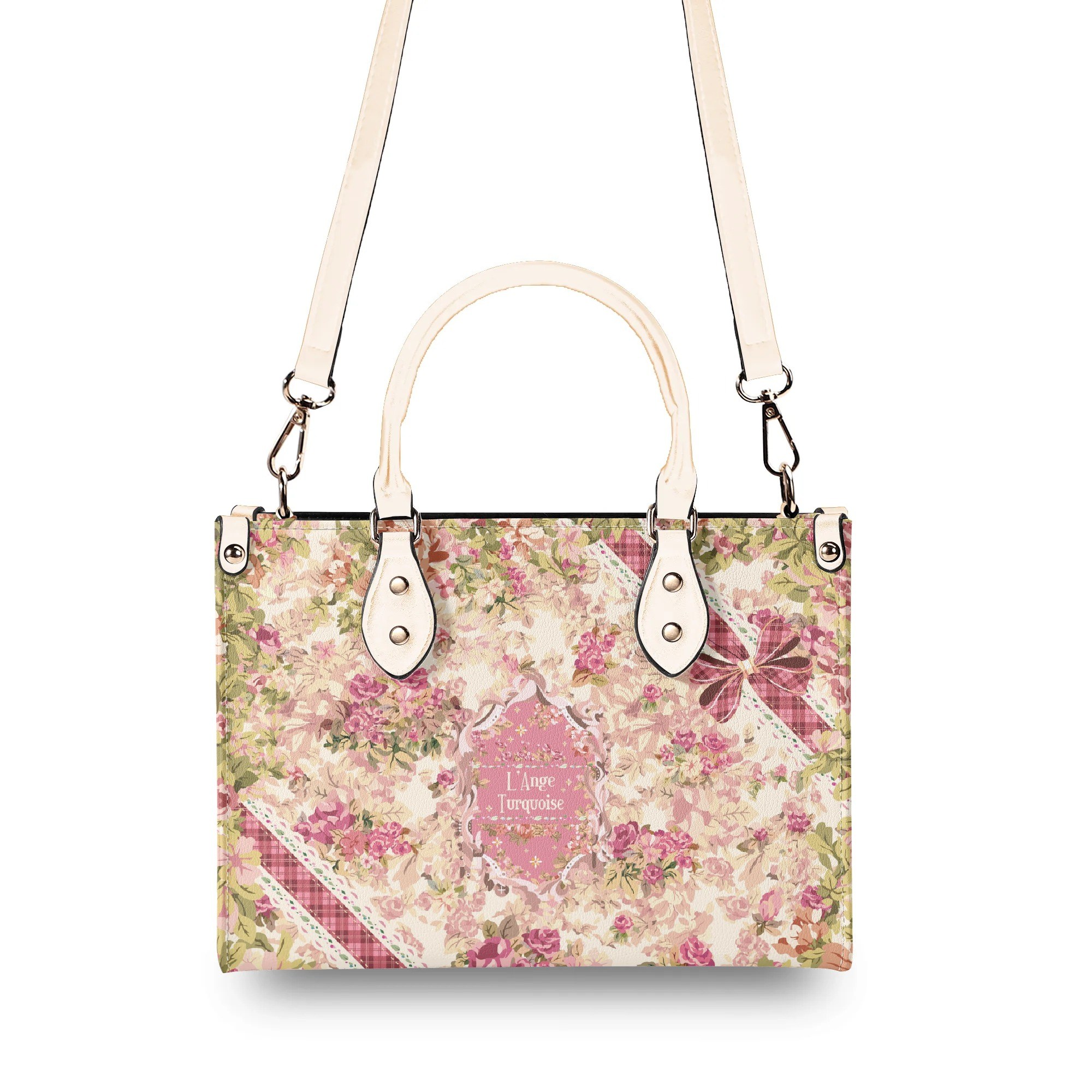 <span class="stc" style="color:#b0e2d7">Hand Bag</span><br>ハンドバッグ<br><span class="stb">(ブーケ : ピンクベージュ)</span> - 画像 (3)