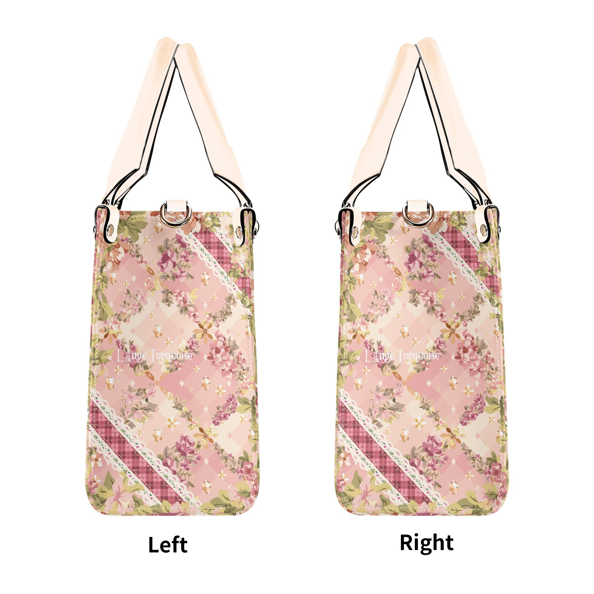 <span class="stc" style="color:#b0e2d7">Hand Bag</span><br>ハンドバッグ<br><span class="stb">(ブーケ : ピンクベージュ)</span> - 画像 (4)