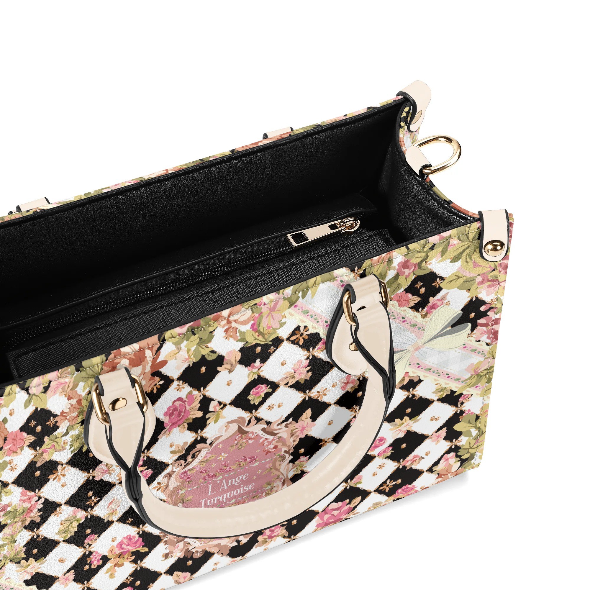 <span class="stc" style="color:#b0e2d7">Hand Bag</span><br>ハンドバッグ<br><span class="stb">(ロイヤルチェック : ブラック)</span> - 画像 (6)