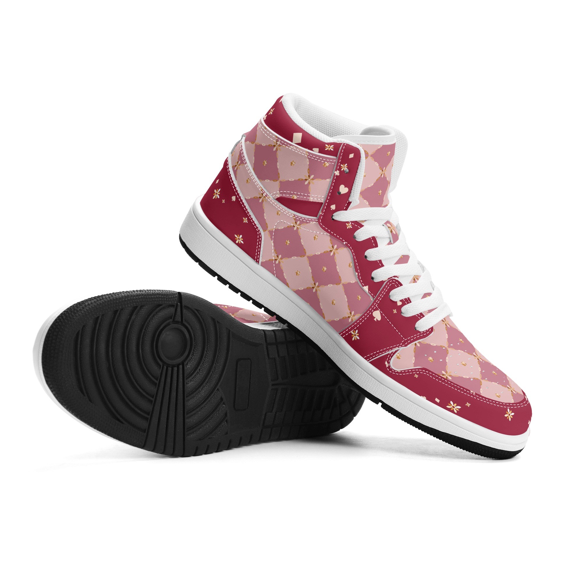 <span class="stc" style="color:#b0e2d7">High Top Sneakers</span><br>ハイカットスニーカー<br><span class="stb">(ロイヤルチェック : ミックスベリー)</span> - 画像 (8)