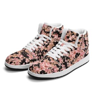 <span class="stc" style="color:#b0e2d7">High Top Sneakers</span><br>ハイカットスニーカー<br><span class="stb">(フローラル : ブラック)</span>