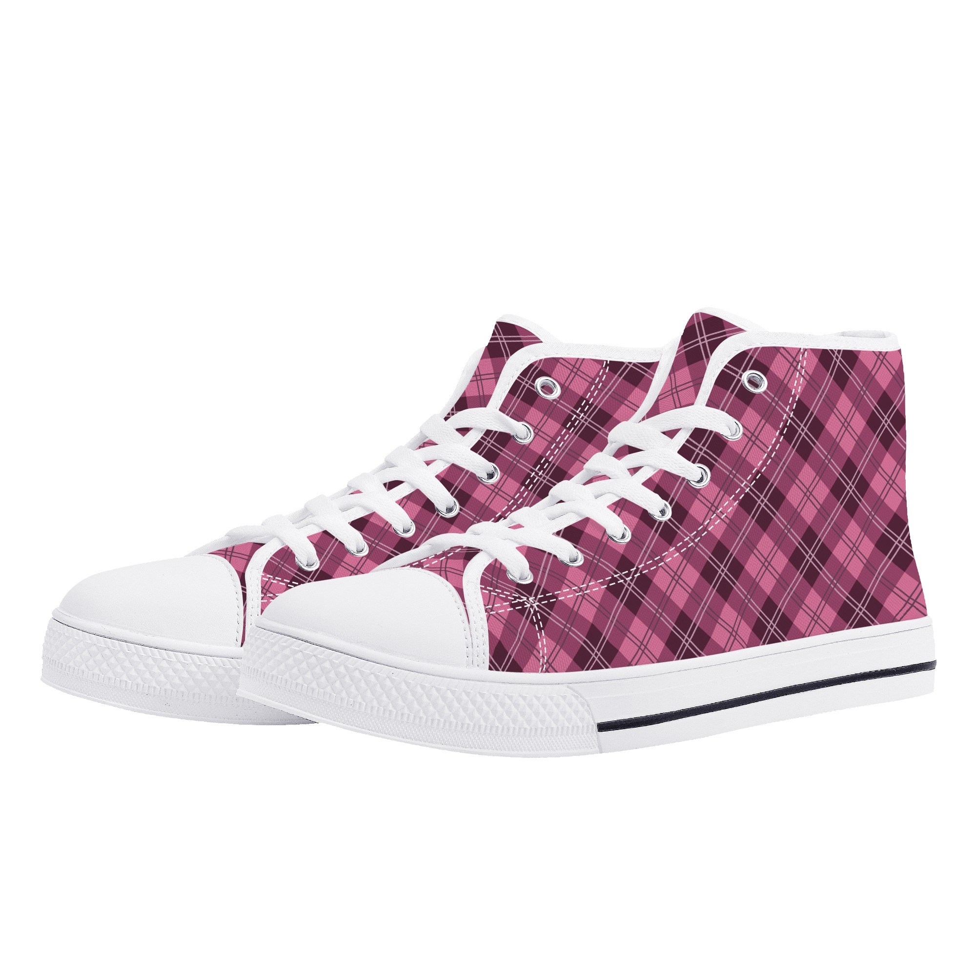 <span class="stc" style="color:#b0e2d7">High Top Canvas Shoes</span><br>ハイカット キャンバスシューズ<br><span class="stb">(アーガイル : ダークピンク)</span> - 画像 (9)