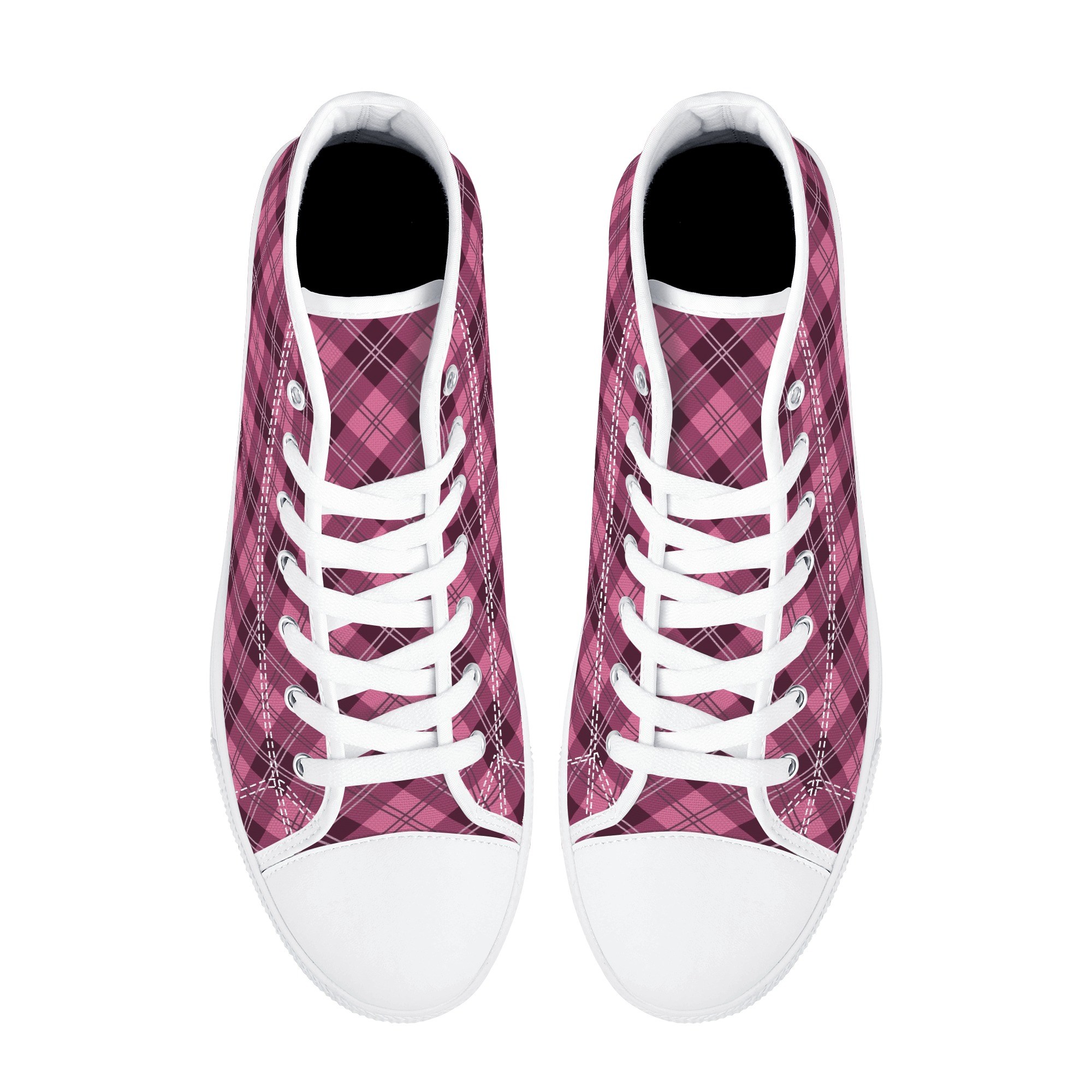 <span class="stc" style="color:#b0e2d7">High Top Canvas Shoes</span><br>ハイカット キャンバスシューズ<br><span class="stb">(アーガイル : ダークピンク)</span> - 画像 (10)