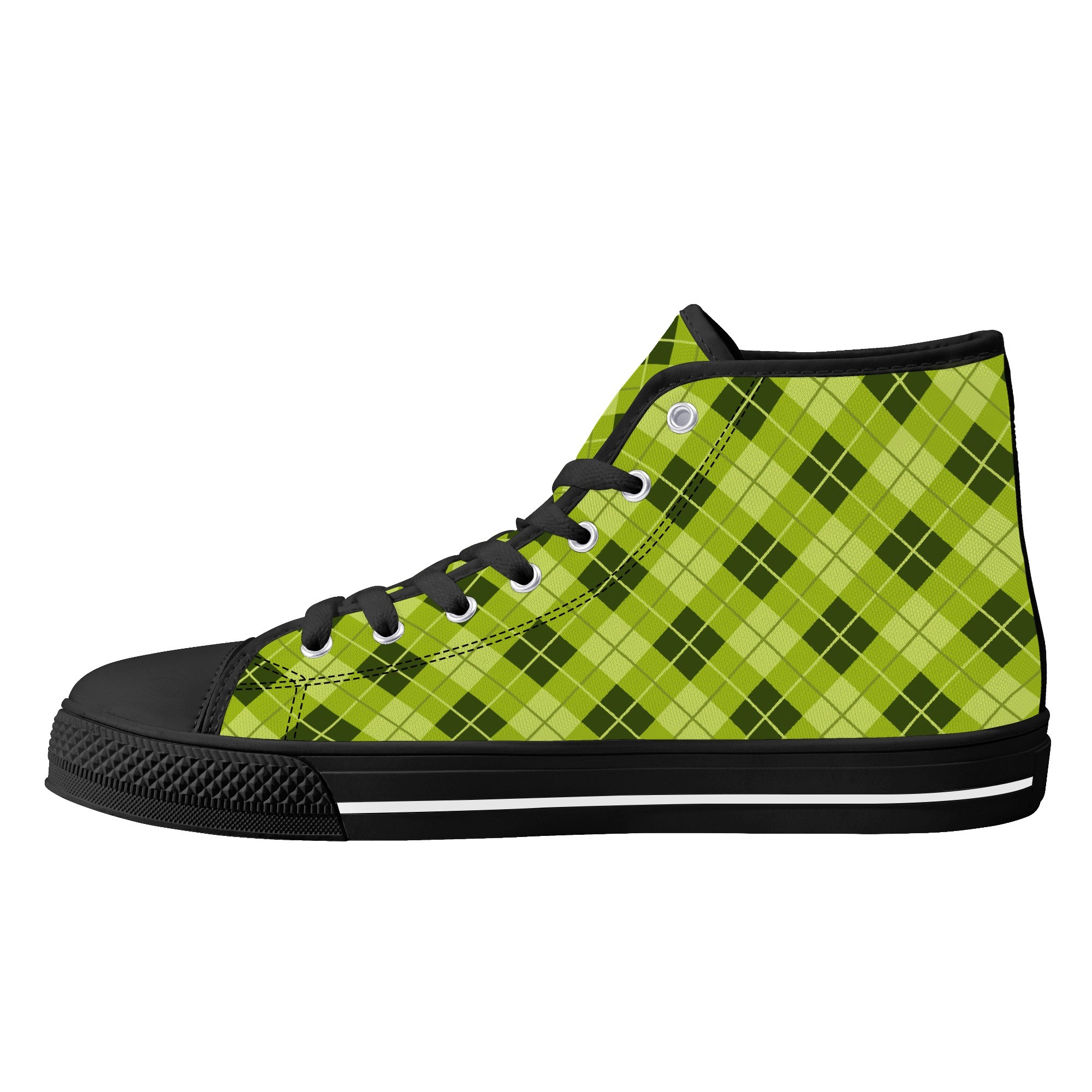 <span class="stc" style="color:#b0e2d7">High Top Canvas Shoes</span><br>ハイカット キャンバスシューズ<br><span class="stb">(アーガイル : グリーン)</span> - 画像 (7)