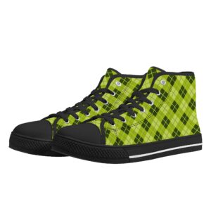 <span class="stc" style="color:#b0e2d7">High Top Canvas Shoes</span><br>ハイカット キャンバスシューズ<br><span class="stb">(アーガイル : グリーン)</span>