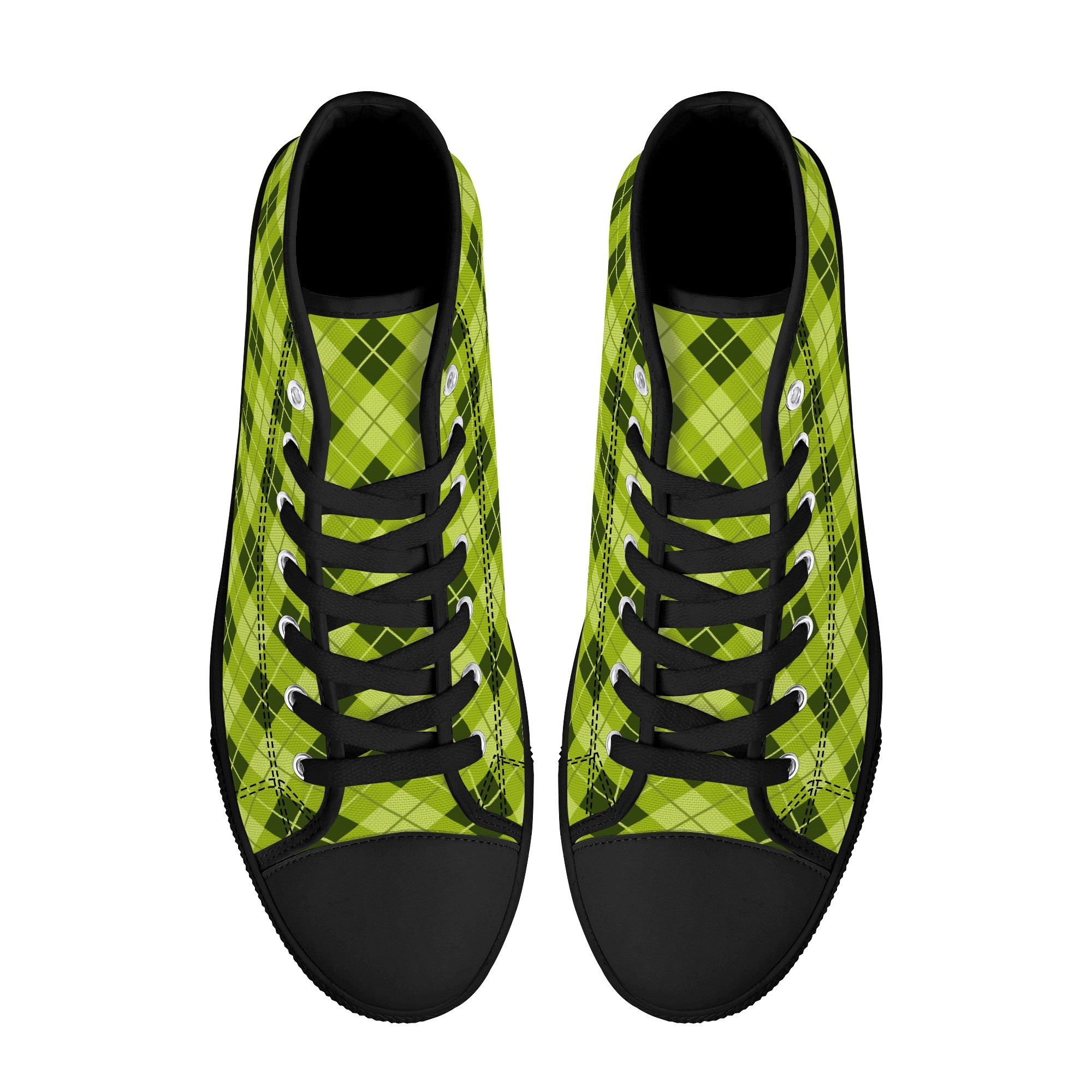 <span class="stc" style="color:#b0e2d7">High Top Canvas Shoes</span><br>ハイカット キャンバスシューズ<br><span class="stb">(アーガイル : グリーン)</span> - 画像 (2)