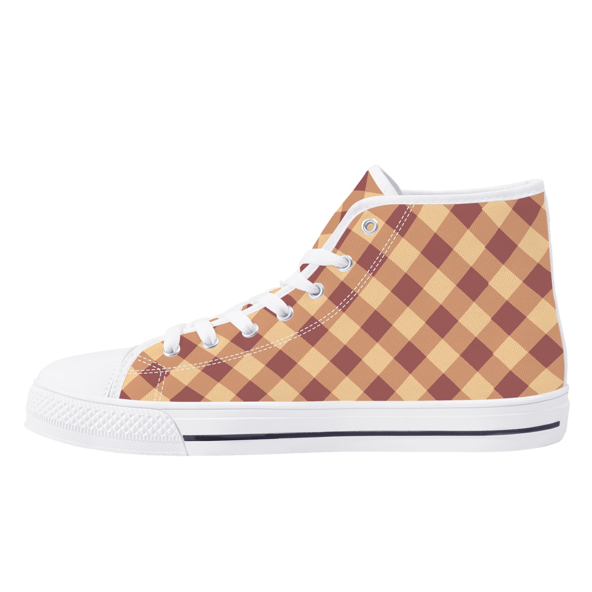 <span class="stc" style="color:#b0e2d7">High Top Canvas Shoes</span><br>ハイカット キャンバスシューズ<br><span class="stb">(ギンガムチェック : マロン)</span> - 画像 (15)