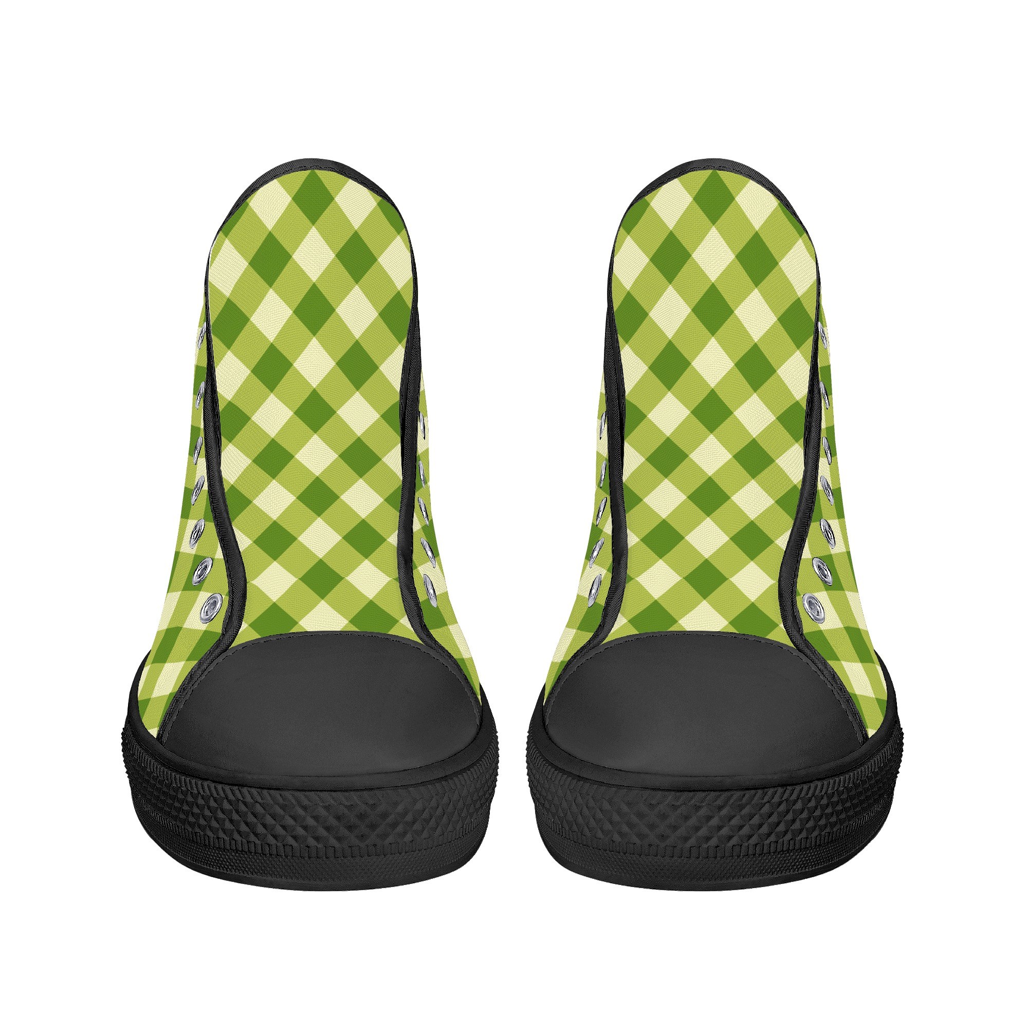 <span class="stc" style="color:#b0e2d7">High Top Canvas Shoes</span><br>ハイカット キャンバスシューズ<br><span class="stb">(ギンガムチェック : ライムグリーン)</span> - 画像 (13)