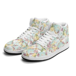 <span class="stc" style="color:#b0e2d7">High Top Sneakers</span><br>ハイカットスニーカー<br><span class="stb">(フローラルチェック : ブルー)</span>