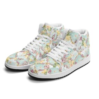 <span class="stc" style="color:#b0e2d7">High Top Sneakers</span><br>ハイカットスニーカー<br><span class="stb">(フローラルチェック : ブルー)</span>