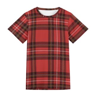 <span class="stc" style="color:#b0e2d7">T shirt</span><br>Tシャツ<br><span class="stb">(タータンチェック : レッド)</span>