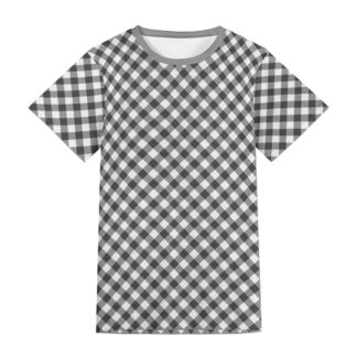 <span class="stc" style="color:#b0e2d7">T shirt</span><br>Tシャツ<br><span class="stb">(ギンガムチェック : グレー)</span>