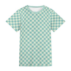 <span class="stc" style="color:#b0e2d7">T shirt</span><br>Tシャツ<br><span class="stb">(ギンガムチェック : ターコイズクリーム)</span>