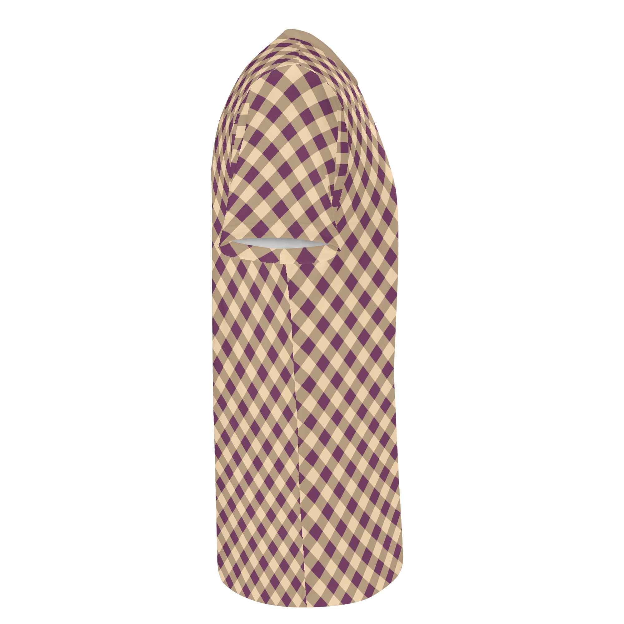 <span class="stc" style="color:#b0e2d7">T shirt</span><br>Tシャツ<br><span class="stb">(ギンガムチェック : パープルブラウン)</span> - 画像 (4)