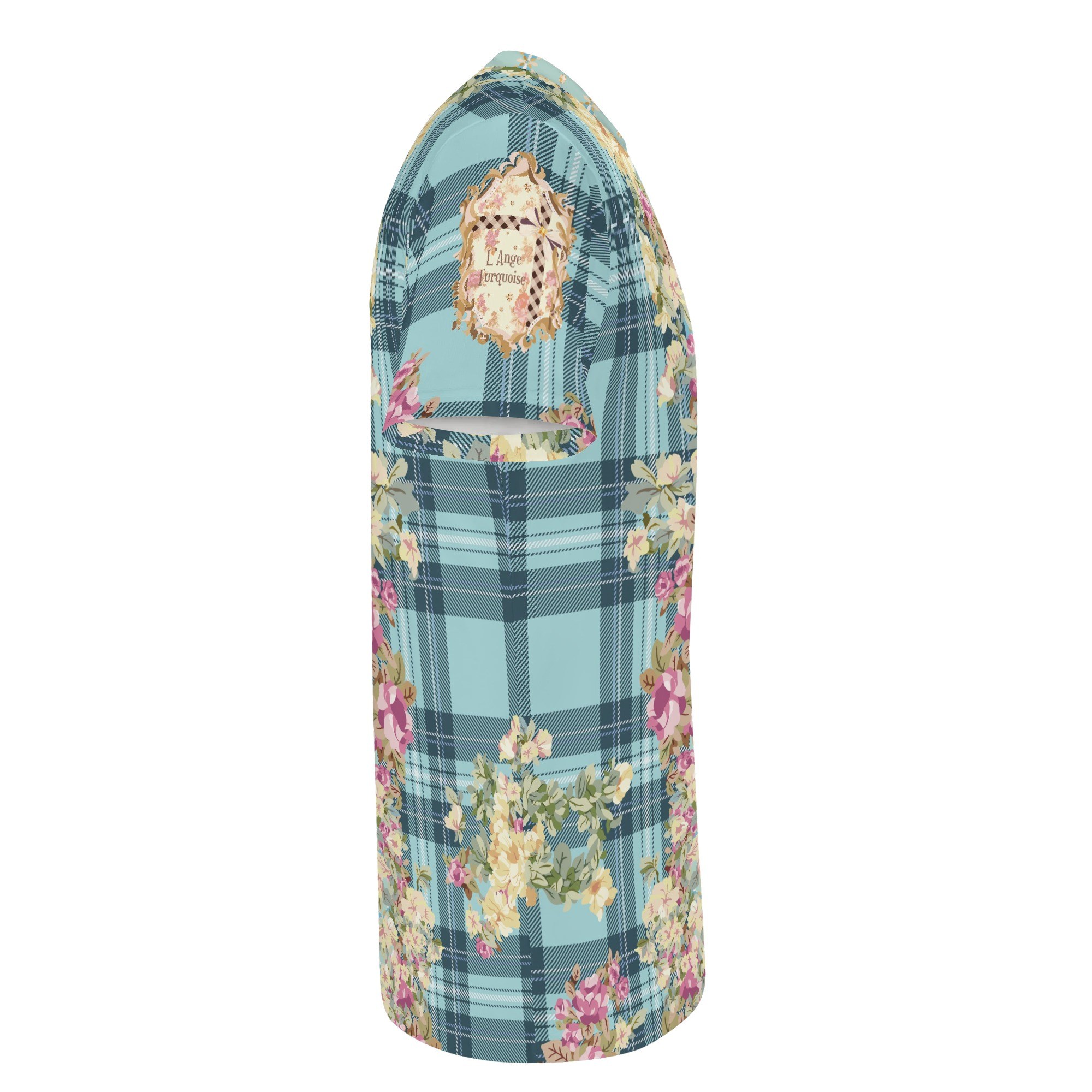 <span class="stc" style="color:#b0e2d7">T shirt</span><br>Tシャツ<br><span class="stb">(チェック&タータンマジック : ブルー)</span> - 画像 (4)