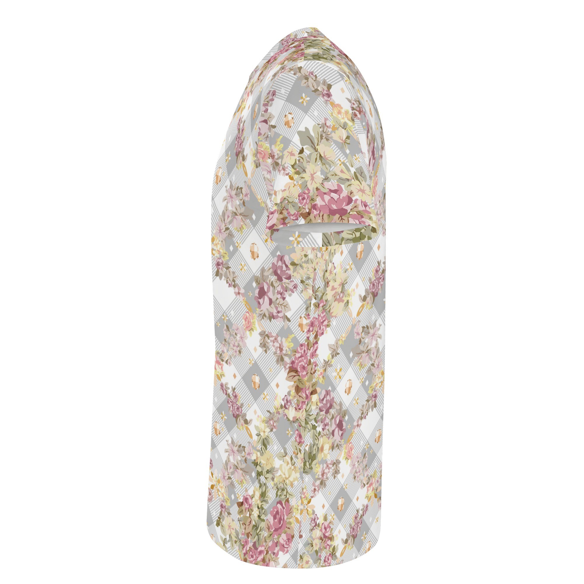 <span class="stc" style="color:#b0e2d7">T shirt</span><br>Tシャツ<br><span class="stb">(フローラルチェック&マジックナイト : ホワイトグレー)</span> - 画像 (3)