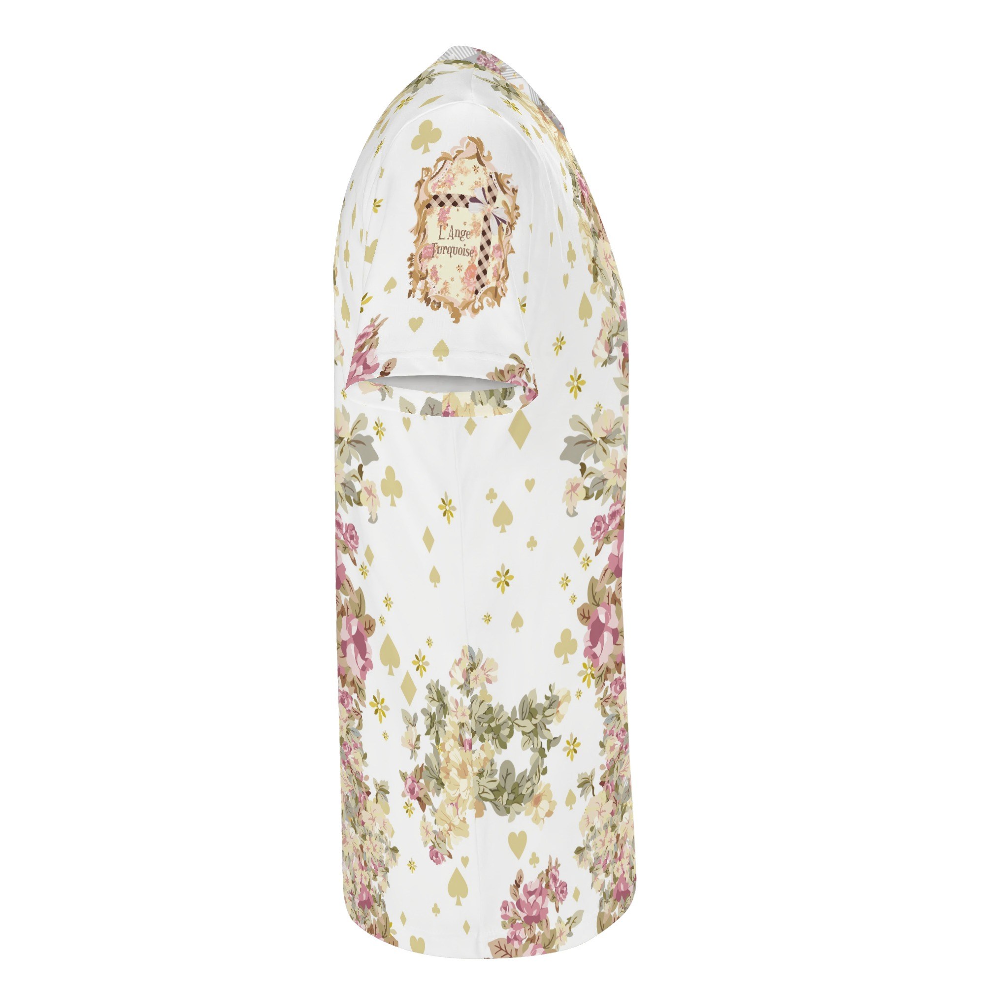 <span class="stc" style="color:#b0e2d7">T shirt</span><br>Tシャツ<br><span class="stb">(フローラルチェック&マジックナイト : ホワイトグレー)</span> - 画像 (4)