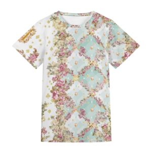 <span class="stc" style="color:#b0e2d7">T shirt</span><br>Tシャツ<br><span class="stb">(フローラルチェック&マジックナイト : ホワイトブルー)</span>