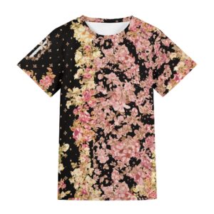 <span class="stc" style="color:#b0e2d7">T shirt</span><br>Tシャツ<br><span class="stb">(フローラルチェック&フローラル : ブラックスター)</span>