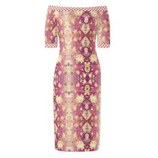 <span class="stc" style="color:#b0e2d7;">Off The Shoulder Pencil Dress</span><br>オフショルダー<br>6分袖 ペンシルドレス<br><span class="stb">(エンドレスストーリー : チェリーレッド2)</span>