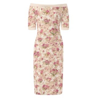 <span class="stc" style="color:#b0e2d7;">Off The Shoulder Pencil Dress</span><br>オフショルダー<br>6分袖 ペンシルドレス<br><span class="stb">(ブーケ : ピンクベージュ)</span>