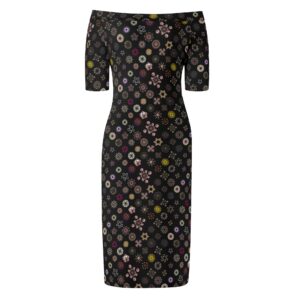 <span class="stc" style="color:#b0e2d7;">Off The Shoulder Pencil Dress</span><br>オフショルダー<br>6分袖 ペンシルドレス<br><span class="stb">(Door Knob)</span>