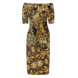 <span class="stc" style="color:#b0e2d7;">Off The Shoulder Pencil Dress</span><br>オフショルダー<br>6分袖 ペンシルドレス<br><span class="stb">(Infinite Possibility 2023)</span>