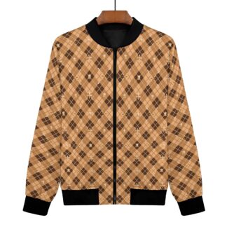 <span class="stc" style="color:#b0e2d7;">Bomber Jacket</span><br>フライトジャケット<br><span class="stb">(アーガイル : ブラウン)</span>