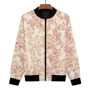 <span class="stc" style="color:#b0e2d7;">Bomber Jacket</span><br>フライトジャケット<br><span class="stb">(フローラル : ピンクベージュ)</span>
