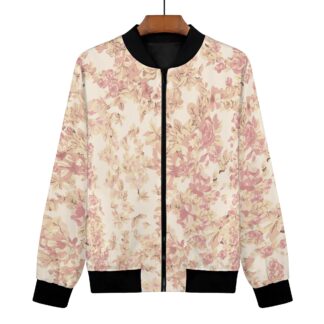 <span class="stc" style="color:#b0e2d7;">Bomber Jacket</span><br>フライトジャケット<br><span class="stb">(フローラル : ピンクベージュ)</span>