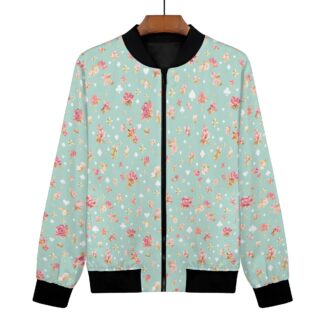 <span class="stc" style="color:#b0e2d7;">Bomber Jacket</span><br>フライトジャケット<br><span class="stb">(ローズマジック : ターコイズ)</span>