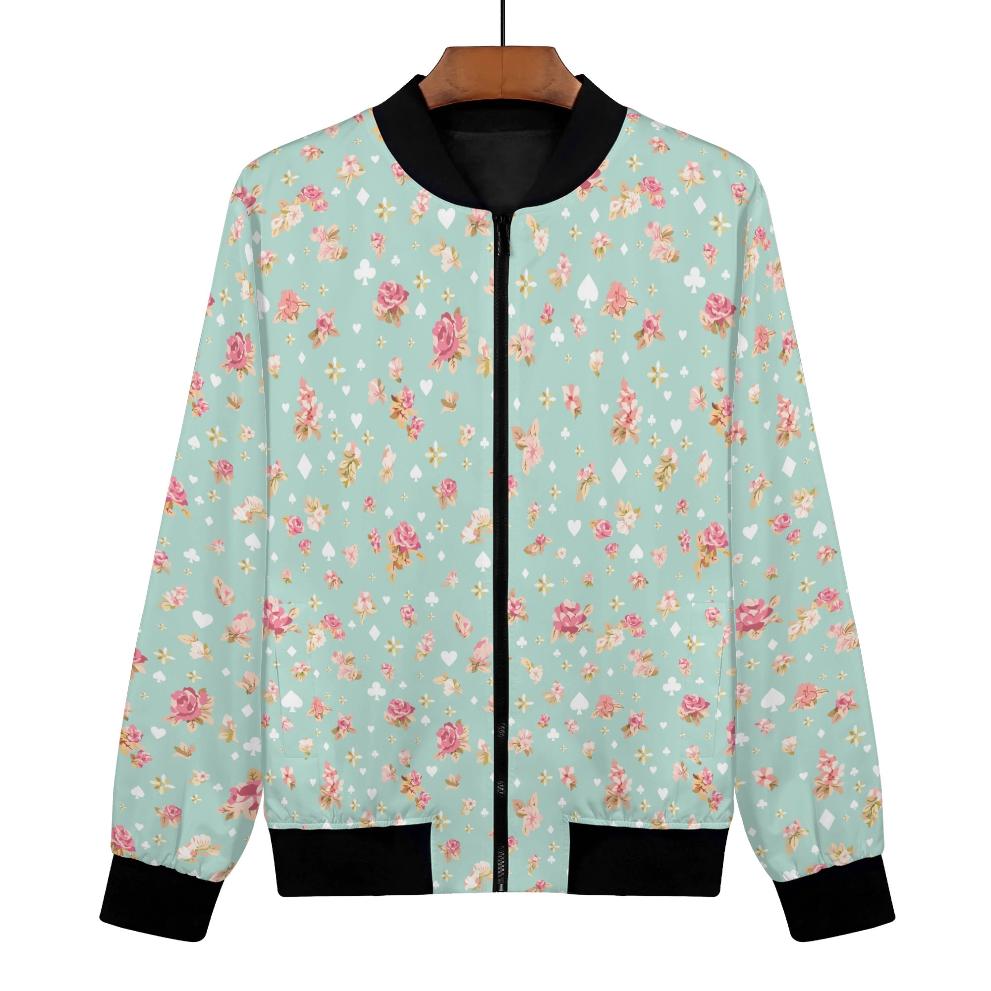 <span class="stc" style="color:#b0e2d7;">Bomber Jacket</span><br>フライトジャケット<br><span class="stb">(ローズマジック : ターコイズ)</span>