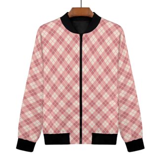 <span class="stc" style="color:#b0e2d7;">Bomber Jacket</span><br>フライトジャケット<br><span class="stb">(アーガイル : ピンク)</span>