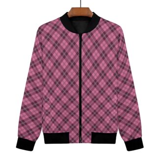 <span class="stc" style="color:#b0e2d7;">Bomber Jacket</span><br>フライトジャケット<br><span class="stb">(アーガイル : ダークピンク)</span>