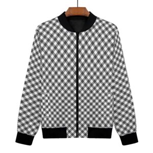 <span class="stc" style="color:#b0e2d7;">Bomber Jacket</span><br>フライトジャケット<br><span class="stb">(ギンガムチェック : グレー)</span>