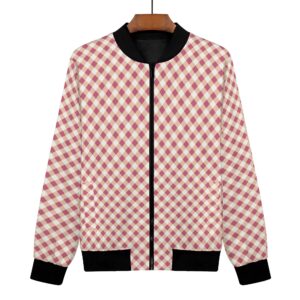 <span class="stc" style="color:#b0e2d7;">Bomber Jacket</span><br>フライトジャケット<br><span class="stb">(ギンガムチェック : ピンクベージュ)</span>