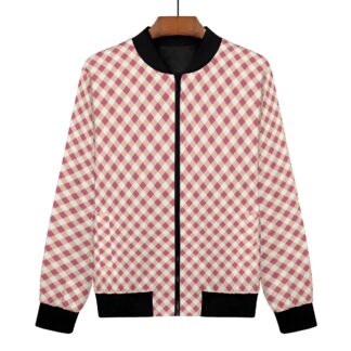 <span class="stc" style="color:#b0e2d7;">Bomber Jacket</span><br>フライトジャケット<br><span class="stb">(ギンガムチェック : ピンクベージュ)</span>