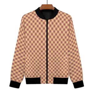 <span class="stc" style="color:#b0e2d7;">Bomber Jacket</span><br>フライトジャケット<br><span class="stb">(ギンガムチェック : マロン)</span>