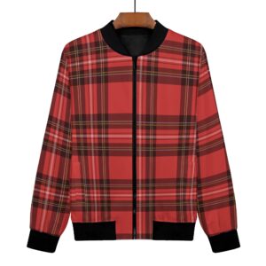 <span class="stc" style="color:#b0e2d7;">Bomber Jacket</span><br>フライトジャケット<br><span class="stb">(タータンチェック : レッド)</span>