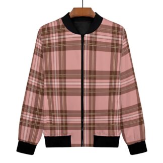 <span class="stc" style="color:#b0e2d7;">Bomber Jacket</span><br>フライトジャケット<br><span class="stb">(タータンチェック : ピンクブラウン)</span>