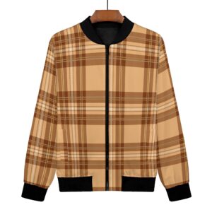 <span class="stc" style="color:#b0e2d7;">Bomber Jacket</span><br>フライトジャケット<br><span class="stb">(タータンチェック : ベージュブラウン)</span>