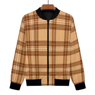 <span class="stc" style="color:#b0e2d7;">Bomber Jacket</span><br>フライトジャケット<br><span class="stb">(タータンチェック : ベージュブラウン)</span>