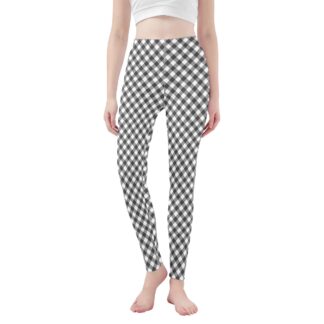 <span class="stc" style="color:#b0e2d7;">Leggings Yoga Pants</span><br>ヨガウェア レギンス<br><span class="stb">(ギンガムチェック : グレー)</span>